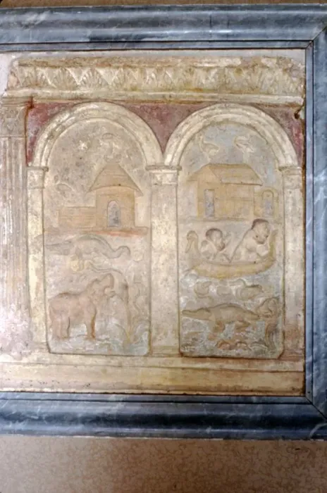 Framed Print : Nile animals on panel in the Vatican Framed Print : Nile animals on panel in the Vatican