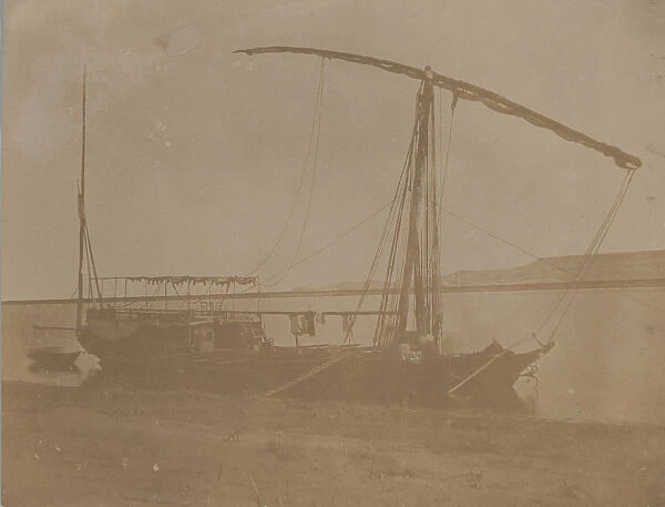 Nile Boat, Egypt, 1851. Creator: Attributed to Leavitt Hunt