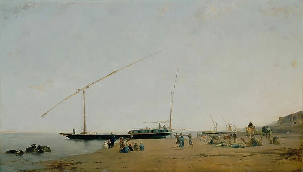 On the Nile, Near Philae, 1871. Creator: Eugene Fromentin