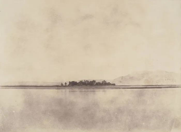 Framed Print : The Nile in front of the Theban Hills, 1853-54. Creator: John Beasley Greene Framed Print : The Nile in front of the Theban Hills, 1853-54. Creator: John Beasley Greene