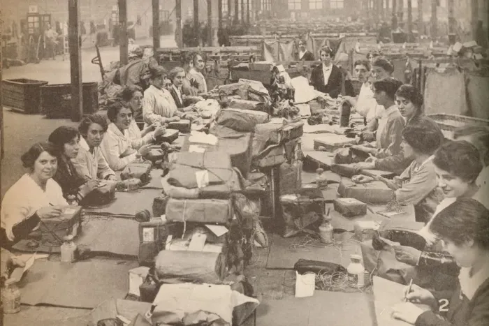 Framed Print : Nimble Assistants at the military post office in London, which dealt with the huge quantity of mail Framed Print : Nimble Assistants at the military post office in London, which dealt with the huge quantity of mail