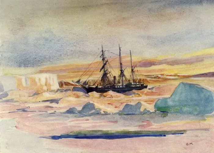 Framed Print : The Nimrod Returns, c1908, (1909). Artist: George Marston Framed Print : The Nimrod Returns, c1908, (1909). Artist: George Marston