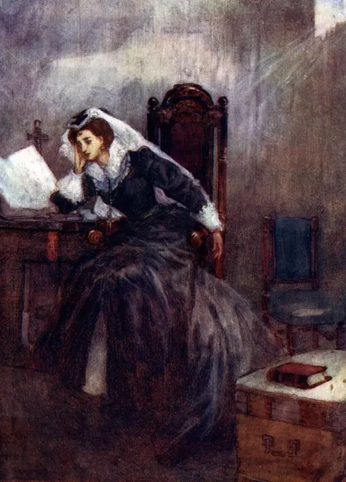 Framed Print : For nineteen years this poor queen was kept in prison, 16th century, (1905). Artist: As Forrest Framed Print : For nineteen years this poor queen was kept in prison, 16th century, (1905). Artist: As Forrest