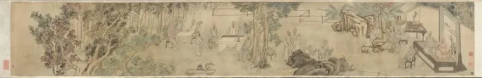 Framed Print : The Ninth Day Literary Gathering at Xing an, 1743. Creator: Fang Shishu (Chinese