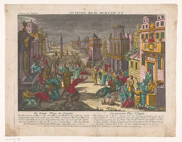 The ninth plague in Egypt, 1755-1779. Creator: Monogrammist BF