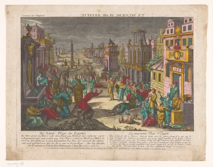 Framed Print : The ninth plague in Egypt, 1755-1779. Creator: Monogrammist BF Framed Print : The ninth plague in Egypt, 1755-1779. Creator: Monogrammist BF