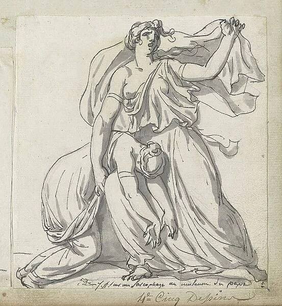 Niobe and Her Daughter, 1775 / 80. Creator: Jacques-Louis David