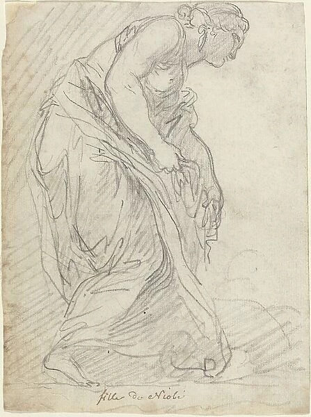 One of Niobe's Daughters, 1752 / 1756. Creator: Augustin Pajou