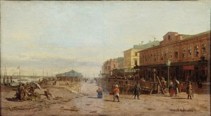 Framed Print : Nizhny Novgorod. Artist: Vereshchagin, Pyotr Petrovich (1836-1886) Framed Print : Nizhny Novgorod. Artist: Vereshchagin, Pyotr Petrovich (1836-1886)