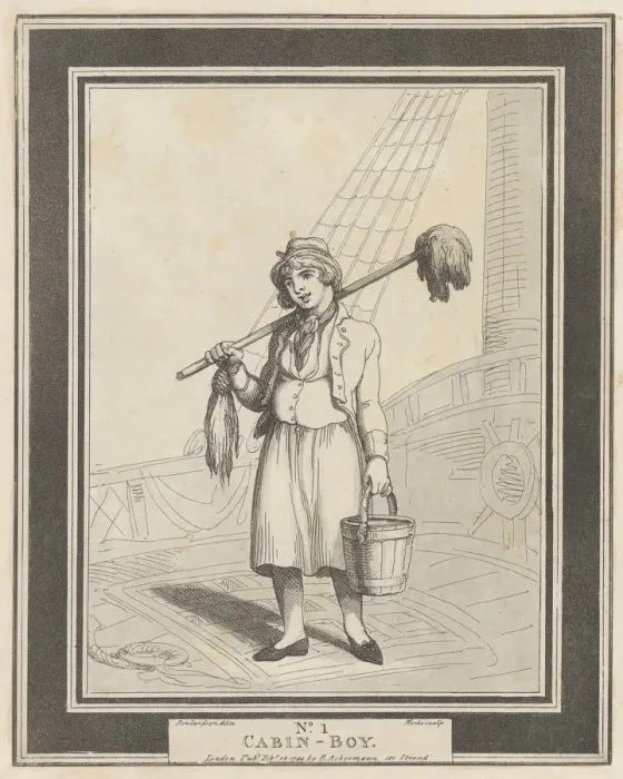 Framed Print : No. 1: Cabin Boy, February 15, 1799. Creator: Henri Merke Framed Print : No. 1: Cabin Boy, February 15, 1799. Creator: Henri Merke