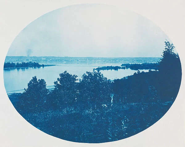 No. 139a. Head of Niota Chute with Closing Dam [near Fort Madison, Iowa], 1885