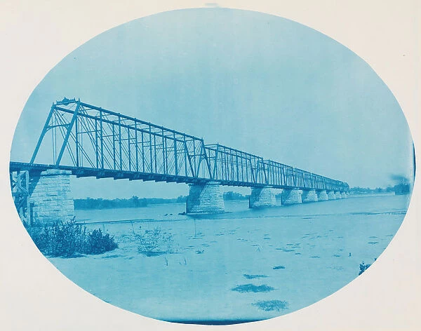 No. 204. Iowa Central Railway Bridge at Keithsburg, Illinois, 1889. Creator: Henry Bosse