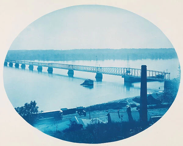 No. 207. Wabash Rail Road Bridge at Keokuk, Iowa, 1885. Creator: Henry Bosse