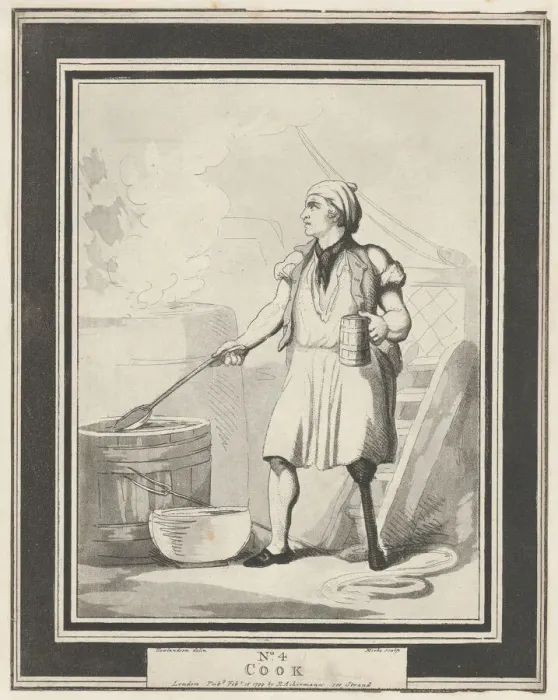 Framed Print : No. 4: Cook, February 15, 1799. Creator: Henri Merke Framed Print : No. 4: Cook, February 15, 1799. Creator: Henri Merke