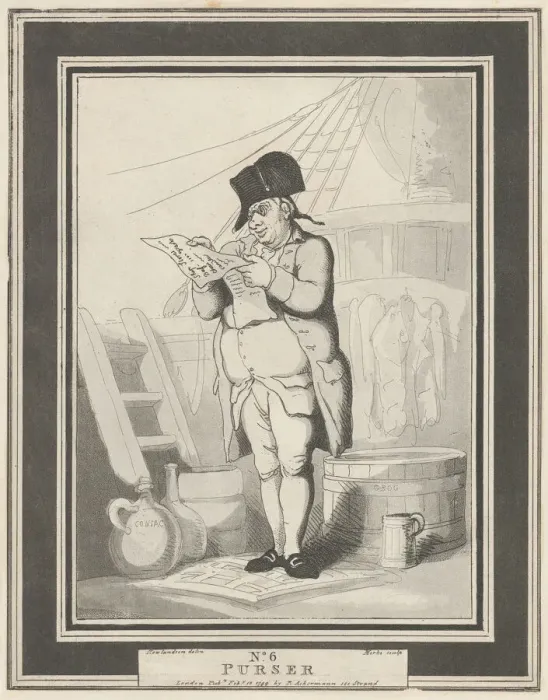 Framed Print : No. 6: Purser, February 15, 1799. Creator: Henri Merke Framed Print : No. 6: Purser, February 15, 1799. Creator: Henri Merke