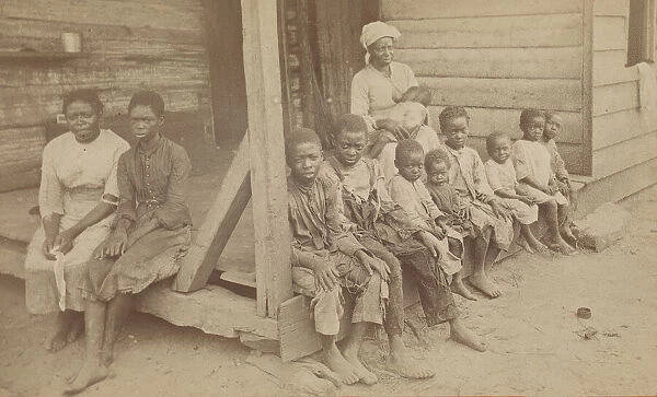 No. 615, The Way the Negro Race is Dying Out: Mrs. Whitaker and her Children, 1871-1896
