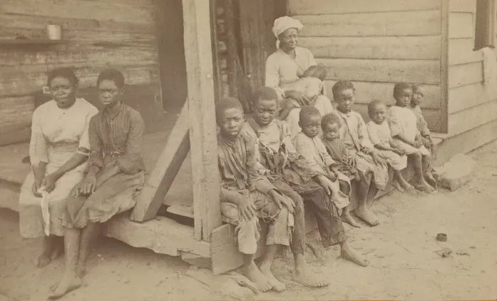 Framed Print : No. 615, The Way the Negro Race is Dying Out: Mrs. Whitaker and her Children, 1871-1896 Framed Print : No. 615, The Way the Negro Race is Dying Out: Mrs. Whitaker and her Children, 1871-1896