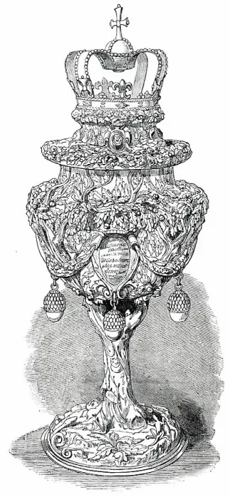 Framed Print : No. 67. - Silver Cup given by Charles II. to the Barber-Surgeons Company, 1850. Creator: Unknown Framed Print : No. 67. - Silver Cup given by Charles II. to the Barber-Surgeons Company, 1850. Creator: Unknown