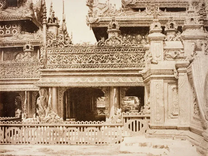 Framed Print : No. 92. Amerapoora. Another part of the Balcony of Kyoung No. 86 [Maha-too-lo-Bounghian Framed Print : No. 92. Amerapoora. Another part of the Balcony of Kyoung No. 86 [Maha-too-lo-Bounghian
