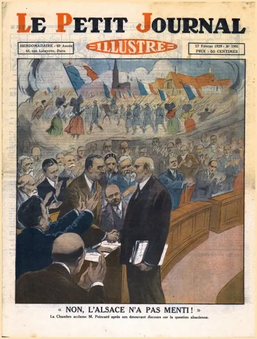Framed Print : No, Alsace did not lie!, 1929. Creator: Unknown Framed Print : No, Alsace did not lie!, 1929. Creator: Unknown
