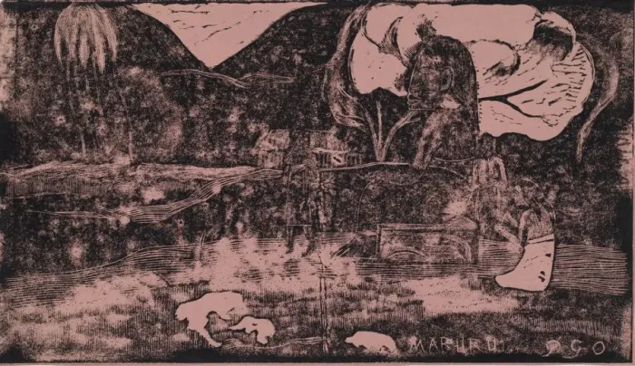Framed Print : Noa Noa: Offerings of Gratitude (Maruru), 1893-1894. Creator: Paul Gauguin (French, 1848-1903) Framed Print : Noa Noa: Offerings of Gratitude (Maruru), 1893-1894. Creator: Paul Gauguin (French, 1848-1903)
