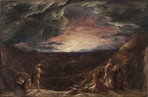 Noah: The Eve of the Deluge, 1848. Creator: John Linnell (British, 1792-1882)