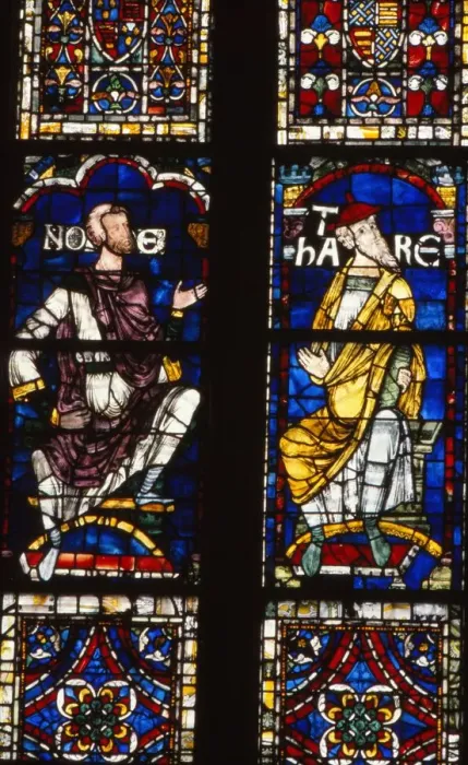 Framed Print : Noah and Terah, late 12th century, Canterbury Cathedral, Kent, 20th century. Artist: CM Dixon