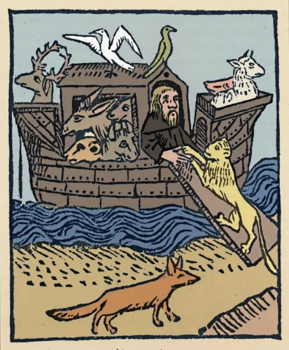 Framed Print : Noahs Ark, 1483, (1947). Artist: William Caxton Framed Print : Noahs Ark, 1483, (1947). Artist: William Caxton