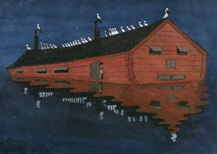 Framed Print : Noah's Ark. Creator: Ivar Arosenius Framed Print : Noah's Ark. Creator: Ivar Arosenius
