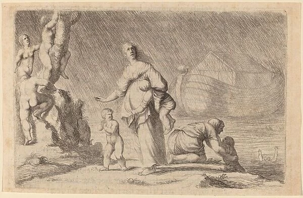Noahs Ark and the Flood, 1634. Creator: Willem Basse