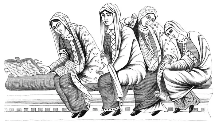 Framed Print : Nobelwomen, 9th century (1849) Framed Print : Nobelwomen, 9th century (1849)