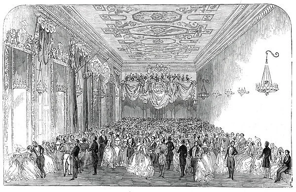 The Nobilitys Ball, in the Banqueting-Room of Harewood House, 1845. Creator: Unknown