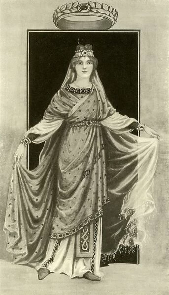 A Noble Lady of the Sixth Century, A. D. 1924. Creator: Herbert Norris
