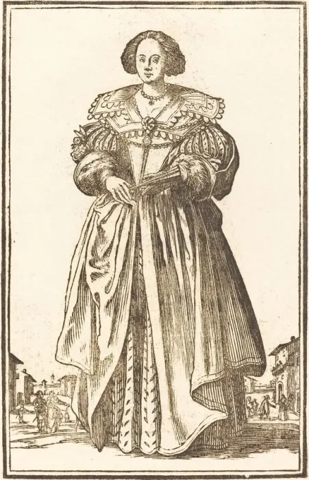 Framed Print : Noble Woman with Fan. Creator: Unknown Framed Print : Noble Woman with Fan. Creator: Unknown