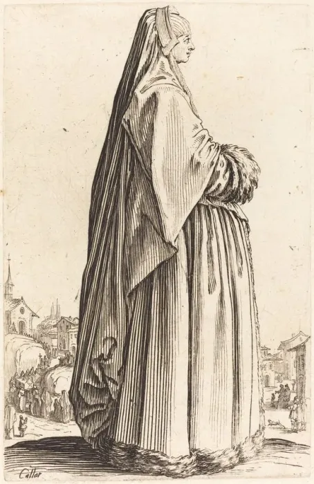 Framed Print : Noble Woman Wearing a Veil and a Dress Trimmed in Fur, c. 1620 / 1623 Framed Print : Noble Woman Wearing a Veil and a Dress Trimmed in Fur, c. 1620 / 1623