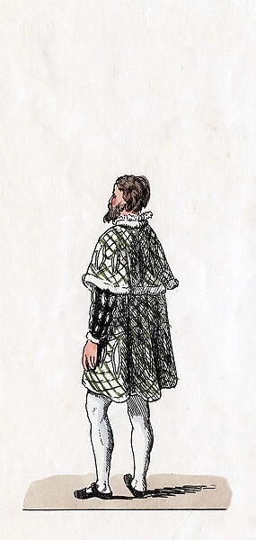 Nobleman, costume design for Shakespeares play, Henry VIII, 19th century