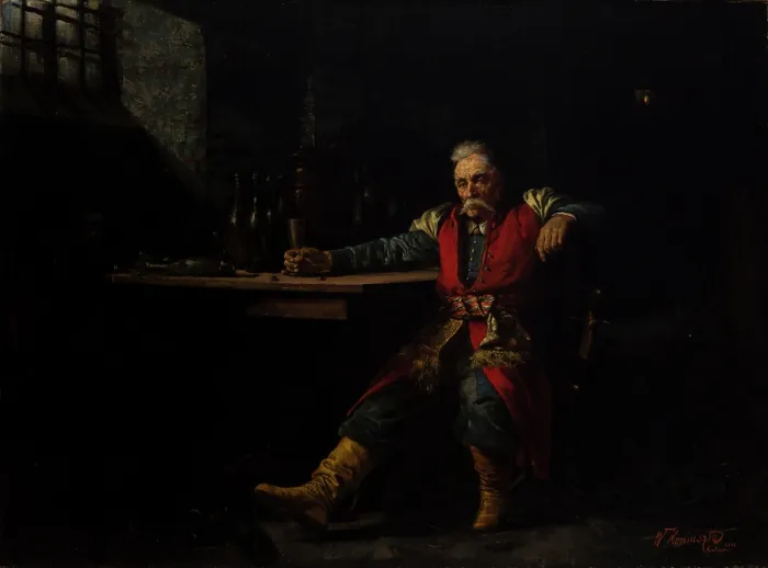Framed Print : Nobleman Drinking Mead, 1881. Creator: Waclaw Koniuszko Framed Print : Nobleman Drinking Mead, 1881. Creator: Waclaw Koniuszko