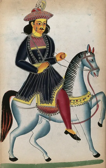Framed Print : A nobleman on horseback. Creator: Unknown Framed Print : A nobleman on horseback. Creator: Unknown
