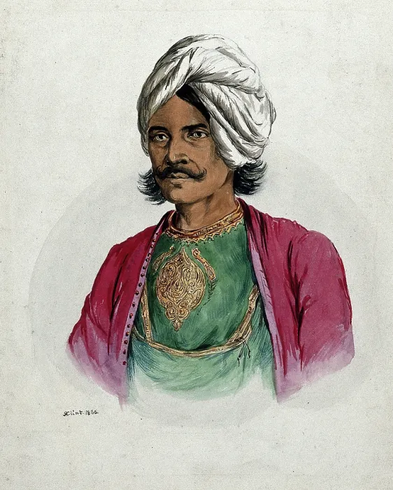 Framed Print : A nobleman (?) of Simla, 1866. Creator: R Clint Framed Print : A nobleman (?) of Simla, 1866. Creator: R Clint