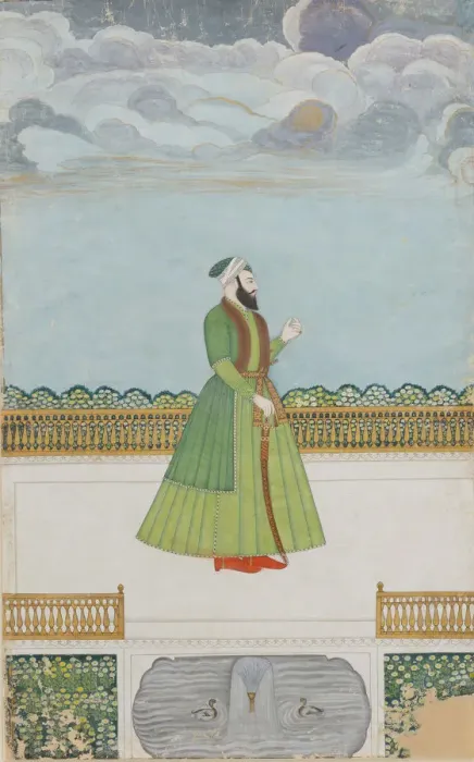 Framed Print : Nobleman on a Terrace, ca. 1780. Creator: Unknown Framed Print : Nobleman on a Terrace, ca. 1780. Creator: Unknown
