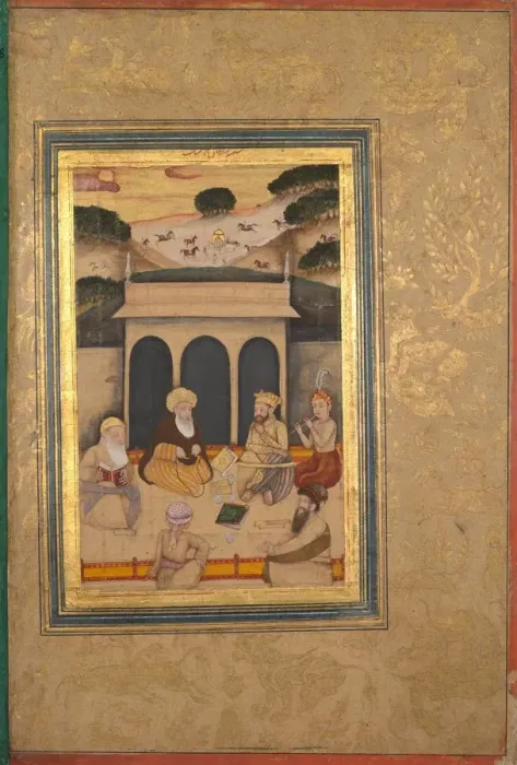 Framed Print : Nobleman Visiting Saint at his Shrine, 17 - 18th century. Creator: Unknown Framed Print : Nobleman Visiting Saint at his Shrine, 17 - 18th century. Creator: Unknown