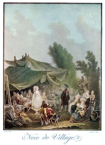 Noce de Village, 18th century (1910). Artist: Descourtis