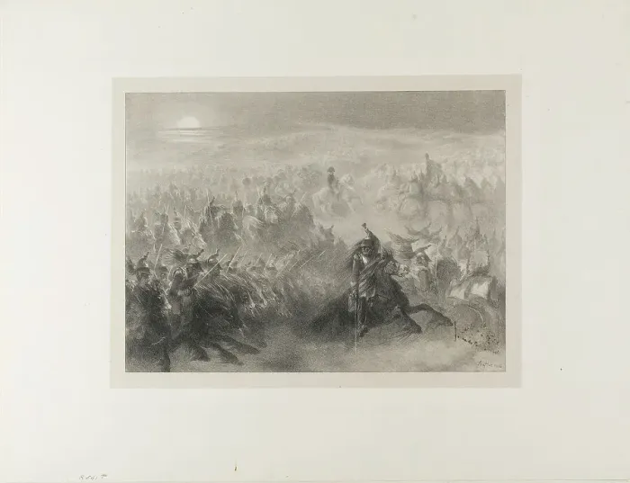 Framed Print : The Nocturnal Review, 1836, published 1837. Creator: Auguste Raffet Framed Print : The Nocturnal Review, 1836, published 1837. Creator: Auguste Raffet
