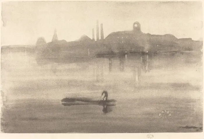Framed Print : Nocturne, 1878. Creator: James Abbott McNeill Whistler Framed Print : Nocturne, 1878. Creator: James Abbott McNeill Whistler