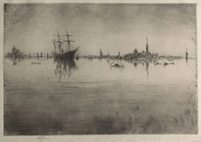 Framed Print : Nocturne, 1880. Creator: James McNeill Whistler (American, 1834-1903) Framed Print : Nocturne, 1880. Creator: James McNeill Whistler (American, 1834-1903)