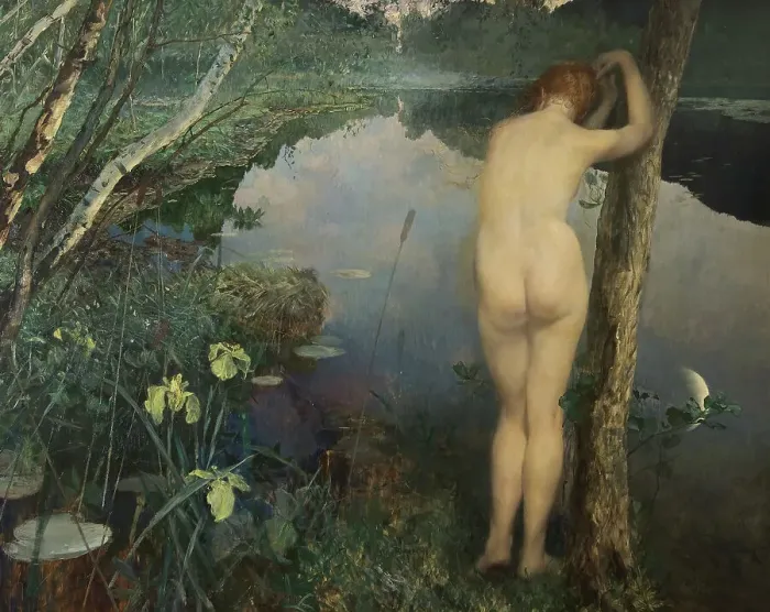 Framed Print : Nocturne, 1887. Creator: Eilif Peterssen Framed Print : Nocturne, 1887. Creator: Eilif Peterssen