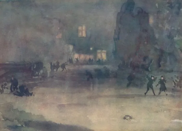 Framed Print : Nocturne - Amsterdam in Snow, 1882, (1904). Artist: James Abbott McNeill Whistler Framed Print : Nocturne - Amsterdam in Snow, 1882, (1904). Artist: James Abbott McNeill Whistler