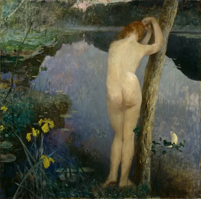 Framed Print : Nocturne. Artist: Peterssen, Eilif (1852-1928) Framed Print : Nocturne. Artist: Peterssen, Eilif (1852-1928)