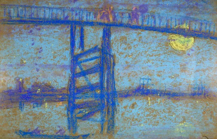 Framed Print : Nocturne: Battersea Bridge, 1872-1873. Artist: Whistler, James Abbott McNeill (1834-1903) Framed Print : Nocturne: Battersea Bridge, 1872-1873. Artist: Whistler, James Abbott McNeill (1834-1903)