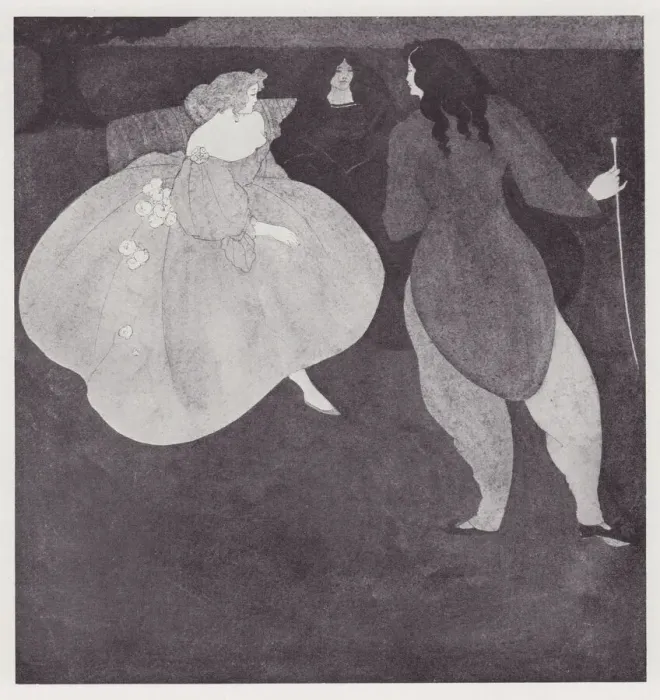 Framed Print : A Nocturne of Chopin, 1895. Creator: Aubrey Beardsley Framed Print : A Nocturne of Chopin, 1895. Creator: Aubrey Beardsley